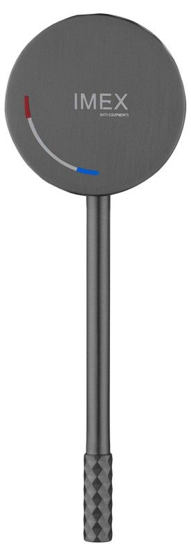 Ettgrepps bidétapp Genoa Svart pistolmetall BDG053-2BGM Imex