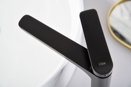 Naples Black gun metal BDN047-3BGM Imex hoge wastafelmengkraan