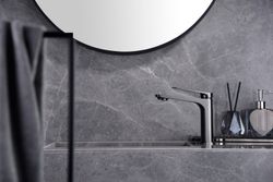 Bateria umywalkowa jednouchwytowa Naples Black gun metal BDN047-1BGM Imex