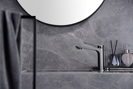 Bateria umywalkowa jednouchwytowa Naples Black gun metal BDN047-1BGM Imex