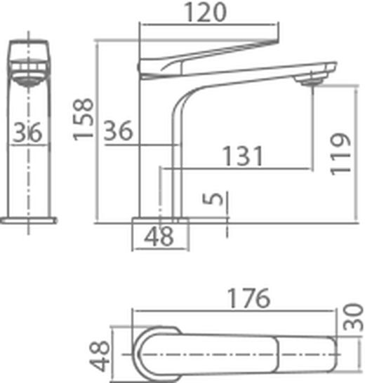 Naples Chrome Eengreeps Wastafelmengkraan BDN047-1 Imex