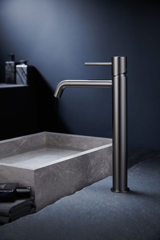 Tall single-lever basin faucet black gun metal BDM039-3BGM Imex