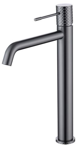 Hoher Waschtisch-Mischbatterie Genoa Schwarz Gun Metal BDG053-3BGM Imex