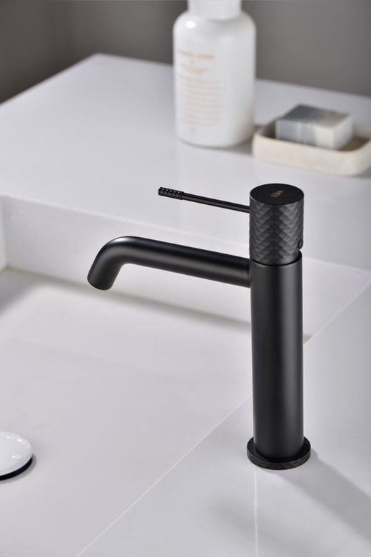 Eengreeps wastafelmengkraan Génova Mat zwart BDG053-1NG Imex