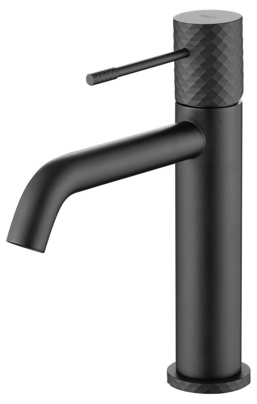 Mitigeur lavabo monocommande Génova Noir mat BDG053-1NG Imex