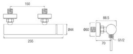 Like Bateria pod prysznic White Aquassent