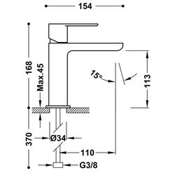 Loft-Farben Waschtisch-Mischbatterie TRES