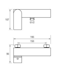 Bateria prysznicowa Orleans Aquassent
