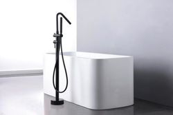 Freistehender Badewannenhahn Schwarz Korsika. Imex