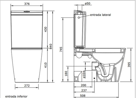 Urb. Plus Plus Compact Τουαλέτα Unisan
