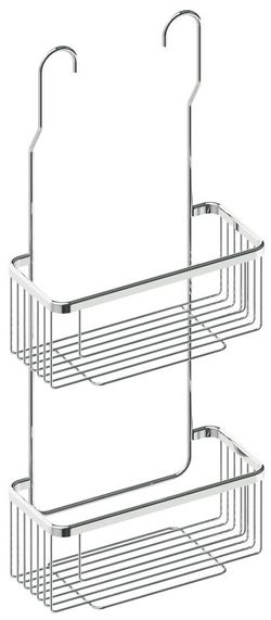 Jabonera adhesiva Doble Grifo Cromo  AC_197 PyP