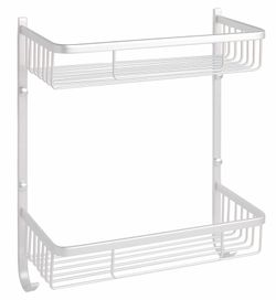 Jabonera adhesiva Doble rectangular alumio AC_223