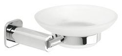 Jabonera adhesiva pared cristal Basic cromo BC-09 Pyp