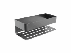 Jabonera Frontal Mayura Black Gun Metal 9 cm x 25,6 cm x 11 cm Medimex