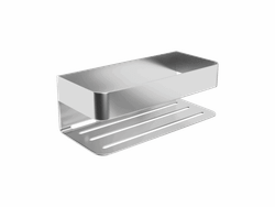 Jabonera Frontal Mayura Cromo 9 cm x 25,6 cm x 11 cm Medimex