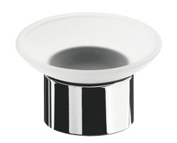 Jabonera baño redonda acabado cromo  AC_233 PyP