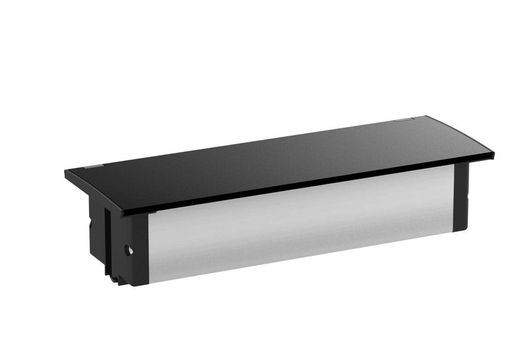 Kapsa 2 tomadas + 2 usb acabamento preto fosco