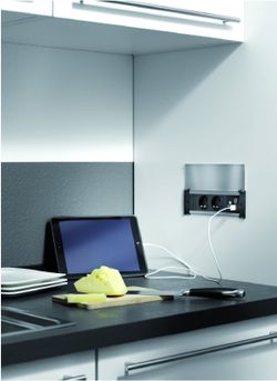 Kapsa 3 utloppsnät svart matt finish