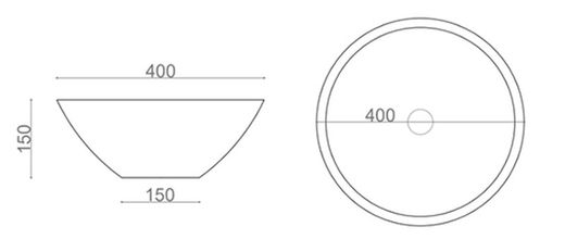 Abu Grey tvättställ 42x20x15 cm