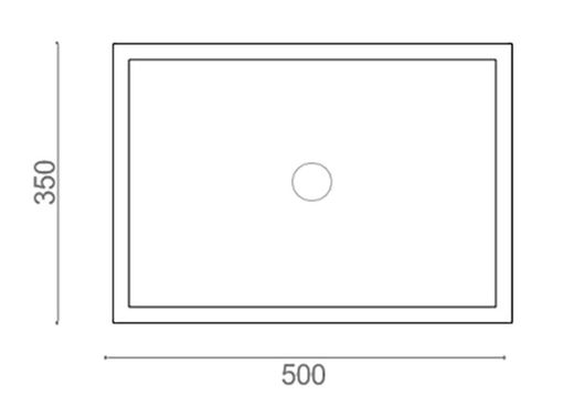 Lavabo Dana Beige 50x35x12 cm