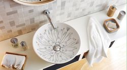 Lavabo Floral II 400x400x150 mm The Bathco