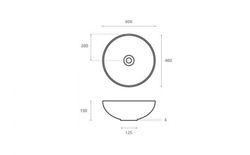 Petals washbasin 400x400x150 mm The Bathco