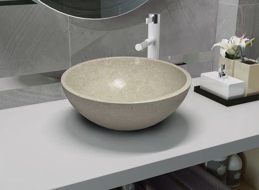 Lavabo pedra Belenus 40Øx15 cm