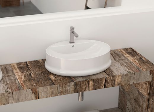 Lavabo Porcelana Tormes 56x44x17 cm