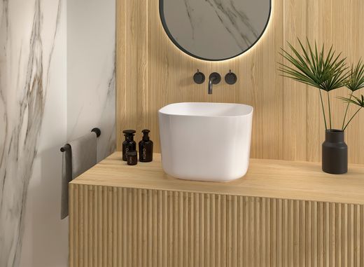 Lavabo Porcelana Vito Blanco Brillo 40x40x29 cm