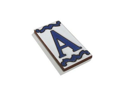 Płytka Letter Mini Blue 5x10 cm