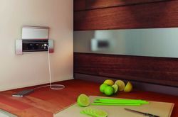 porta mágica soquete de rede acabamento em alumínio