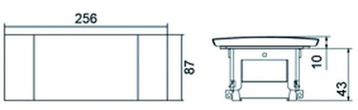porta mágica soquete de rede acabamento em alumínio