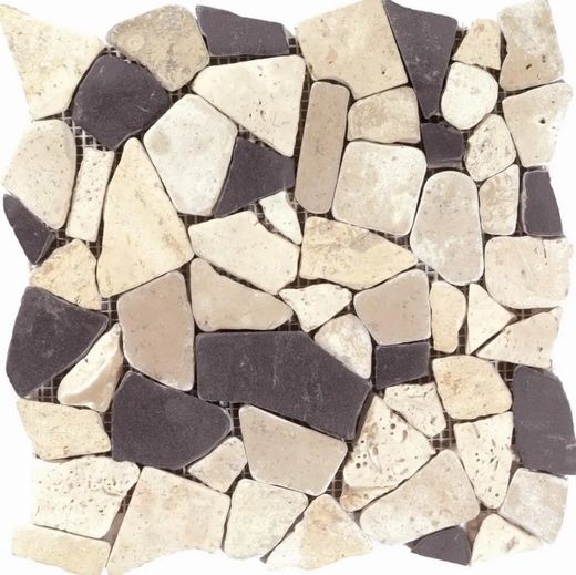 Treillis en pierre naturelle Bianco 30x30 cm Anjasora