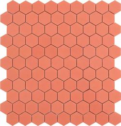 Maille cristal Hex Corail Candy 35x35 mm VIDREPUR