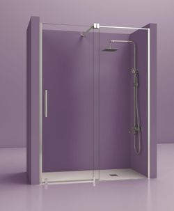 Mampara de ducha corredera Free 100 cristal transparente Castel