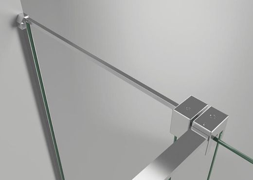 Mampara de dutxa corredissa Free 100 vidre transparent Castel