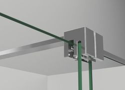 Mampara de dutxa corredissa Free 100 vidre transparent Castel