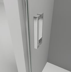 Mampara de dutxa corredissa Magma100 vidre transparent Castel