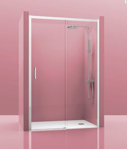 Paroi de douche coulissante en verre transparent Magma100 Castel