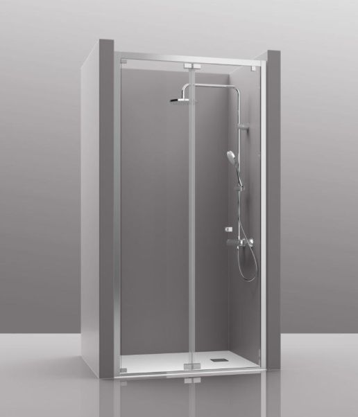 Mampara de ducha puerta plegable Duplex100 100cm 195cm