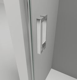 Mampara de ducha angular corredera Magna 300 2 fijos + 2 puertas Castel