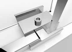 Mampara de ducha angular corredera Magna 400 2 fijos + 1 puerta Castel