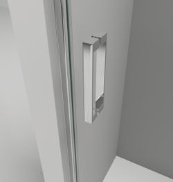 Mampara de ducha angular corredera Magna 400 2 fijos + 1 puerta Castel