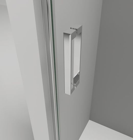 Mampara de ducha angular corredera Magna 400 2 fijos + 1 puerta Castel
