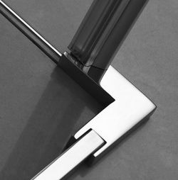 Mampara de ducha angular corredera Magna 400 2 fijos + 1 puerta Castel