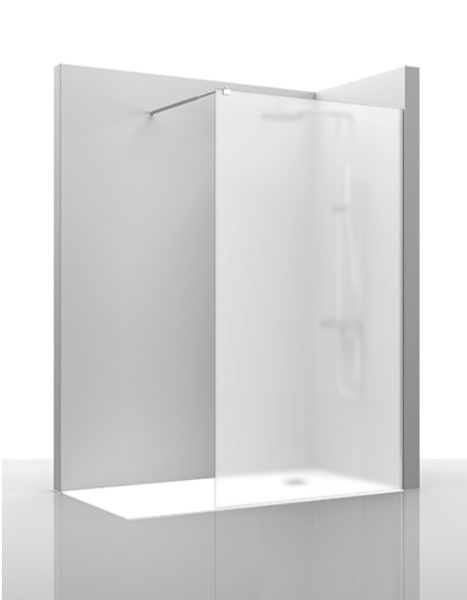 Mampara de ducha angular corredera Magna 400 2 fijos + 1 puerta Castel