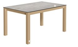 Table extensible Kerala 140x80 toast/béton Cancio