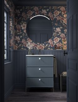 Mueble Blanca 3 cajones color 52 con lavabo cerámico patas Lungo Negras Avila dos