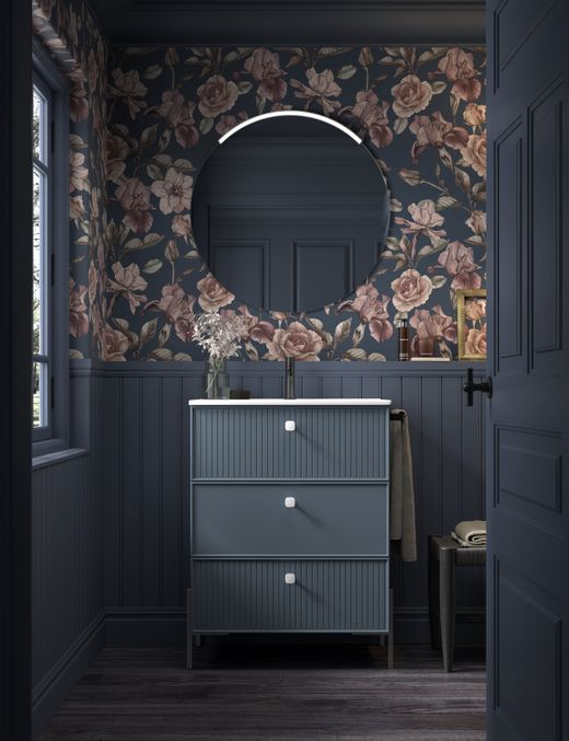 Mueble Blanca 3 cajones color 52 con lavabo cerámico patas Lungo Negras Avila dos