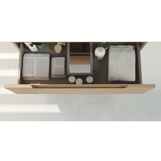 Moble i lavabo Kyoto Blanc 2 calaixos suspès Visobath